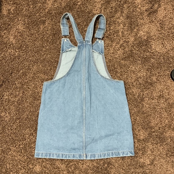 Forever 21 Denim Overalls Skirt with Pockets - Picture 2 of 2